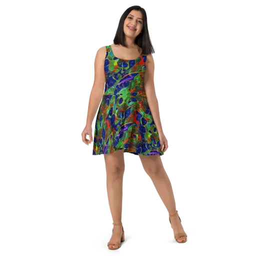 Acid Mosaic on a Skater Dress