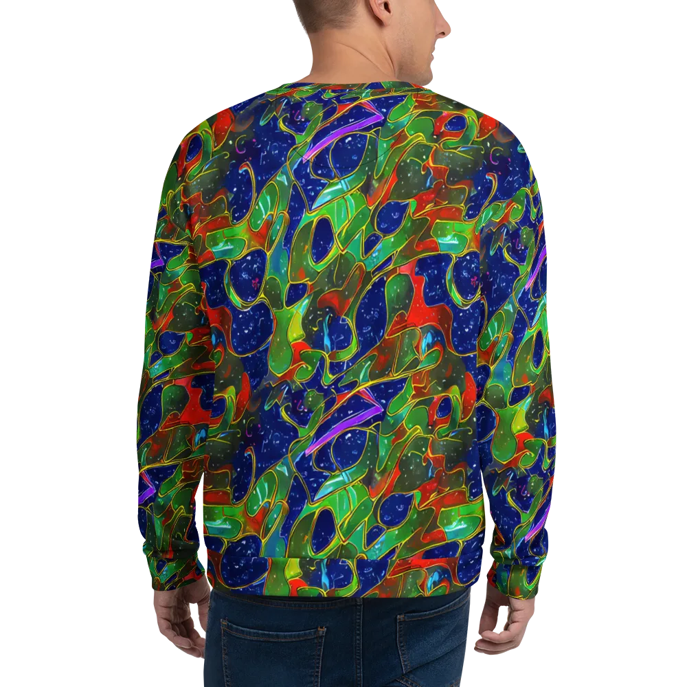 Acid Mosaic on Sweatshirt — Back