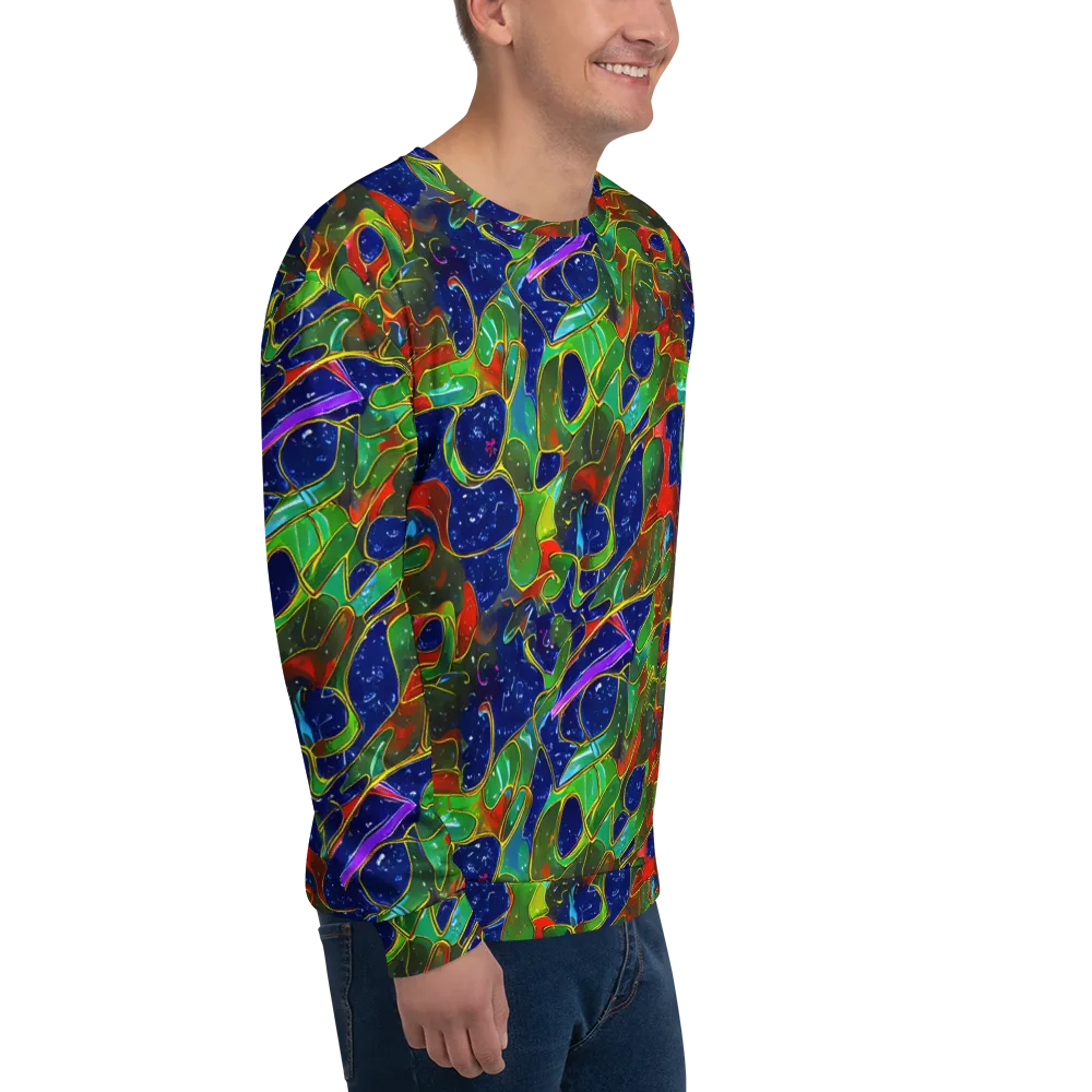 Acid Mosaic on Sweatshirt — Right Front