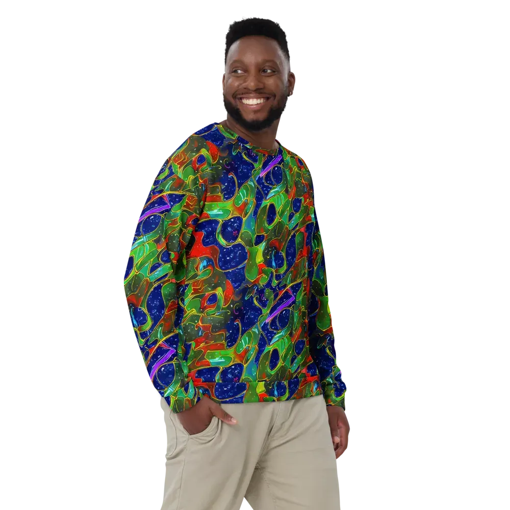 Acid Mosaic on Sweatshirt — Front