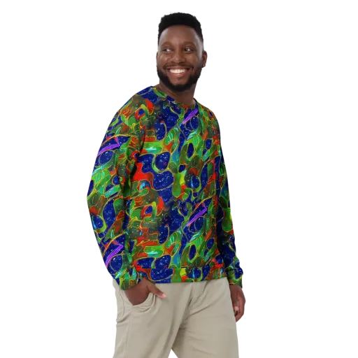 Acid Mosaic on a Sweatshirt