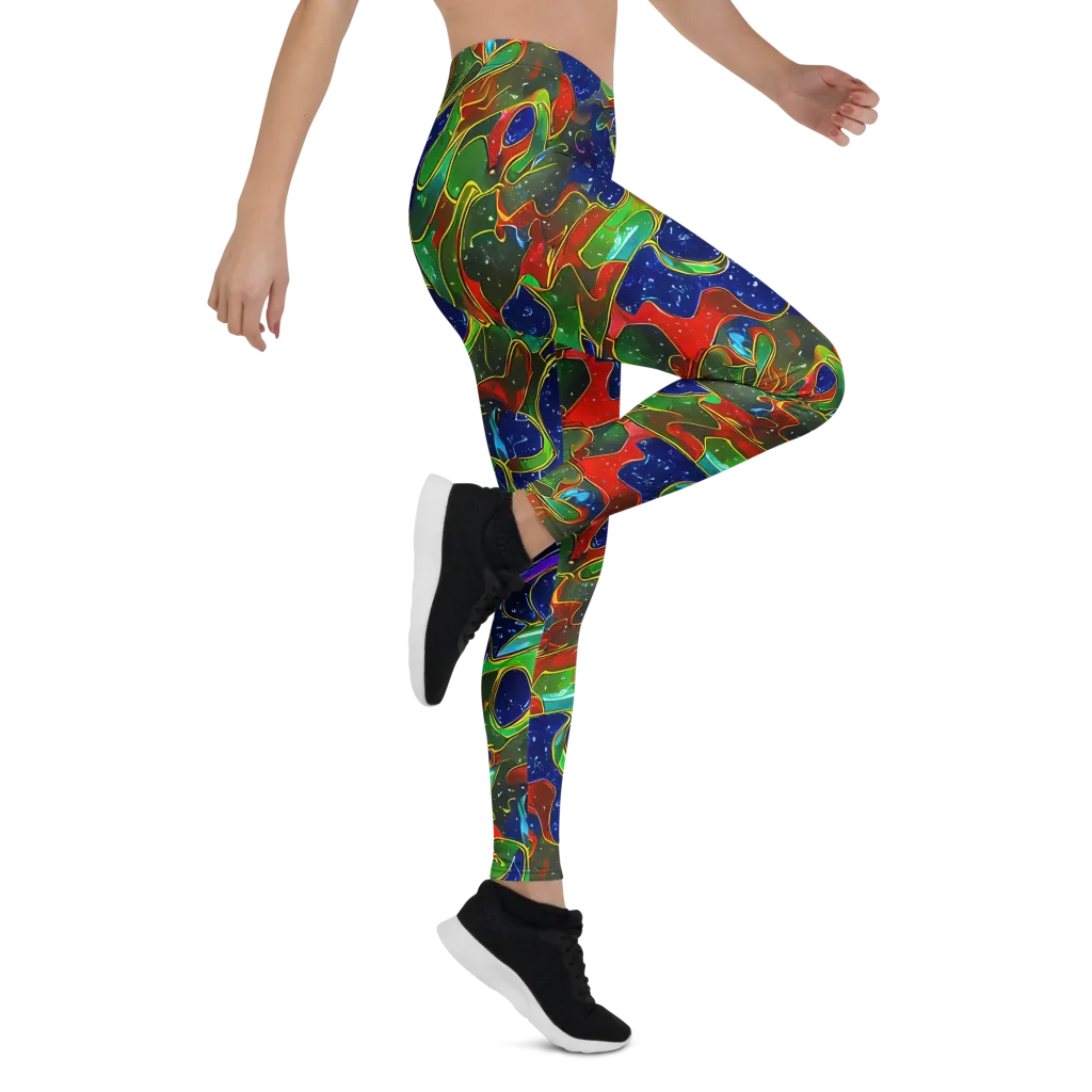 Acid Mosaic on Leggings — Right