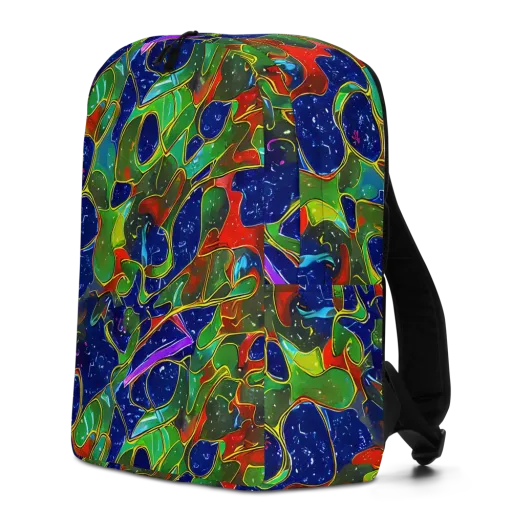 Acid Mosaic on a Minimalist Backpack