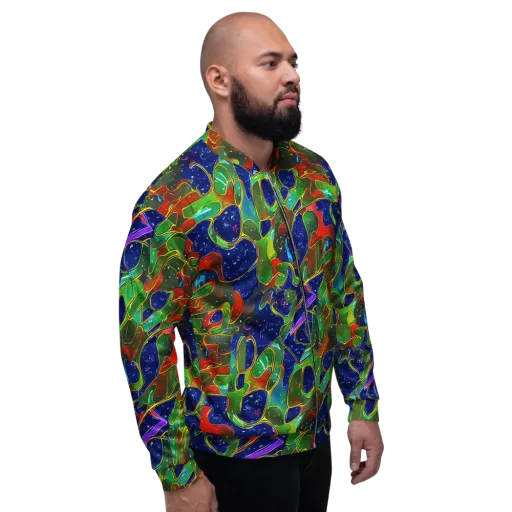 Acid Mosaic on a Bomber Jacket