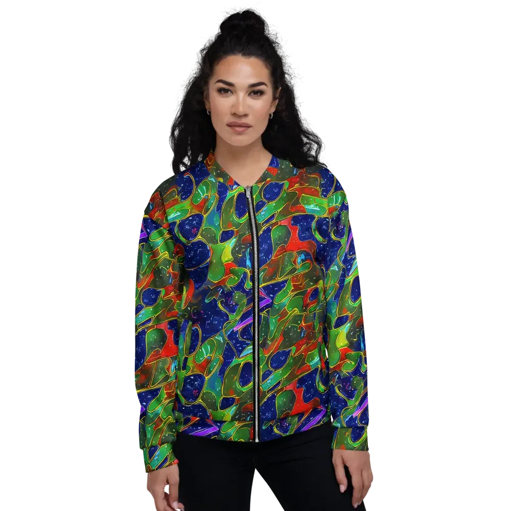 Acid Mosaic on Bomber Jacket — Front