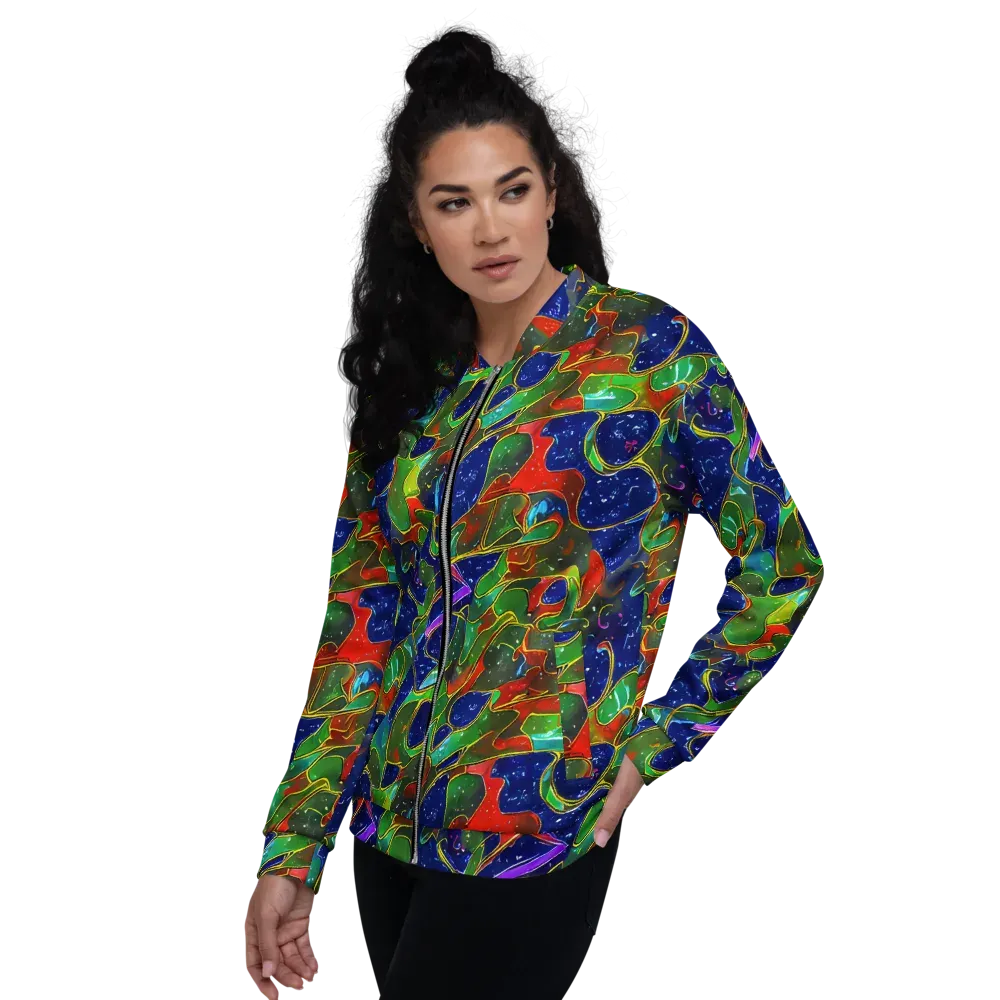 Acid Mosaic on Bomber Jacket — Left