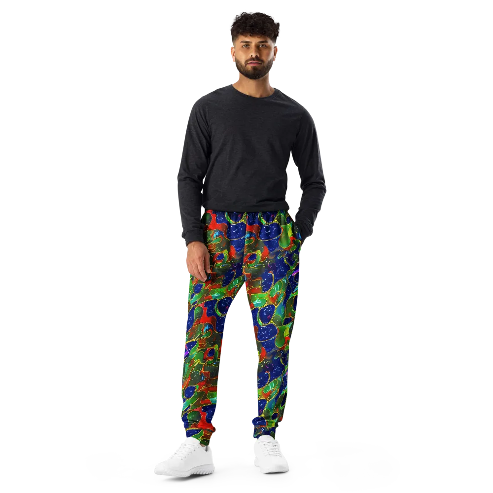 Acid Mosaic on Men's Joggers — Front