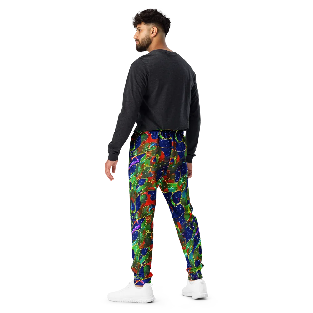 Acid Mosaic on Men's Joggers — Back