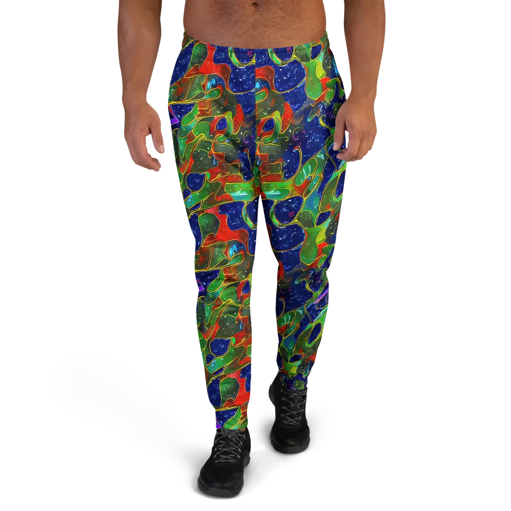 Acid Mosaic on Men's Joggers — Front