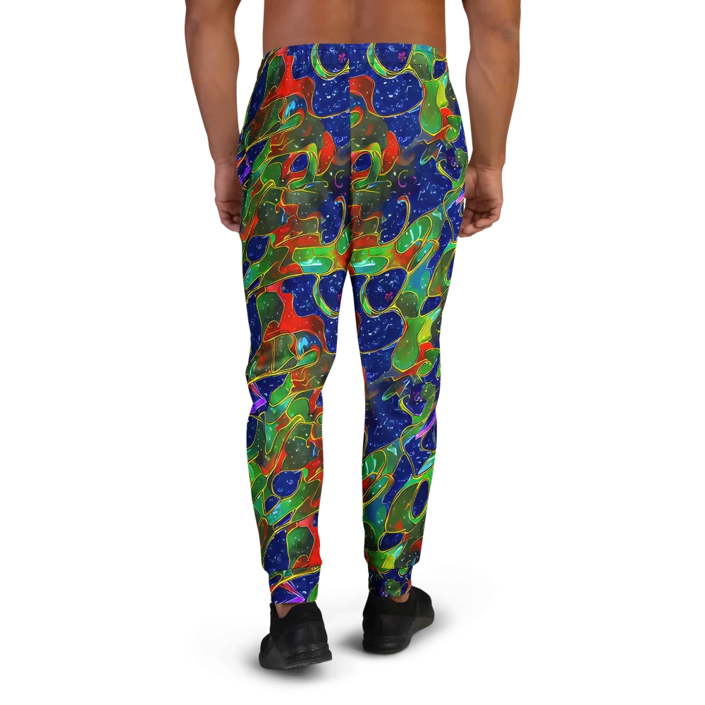 Acid Mosaic on Men's Joggers — Back