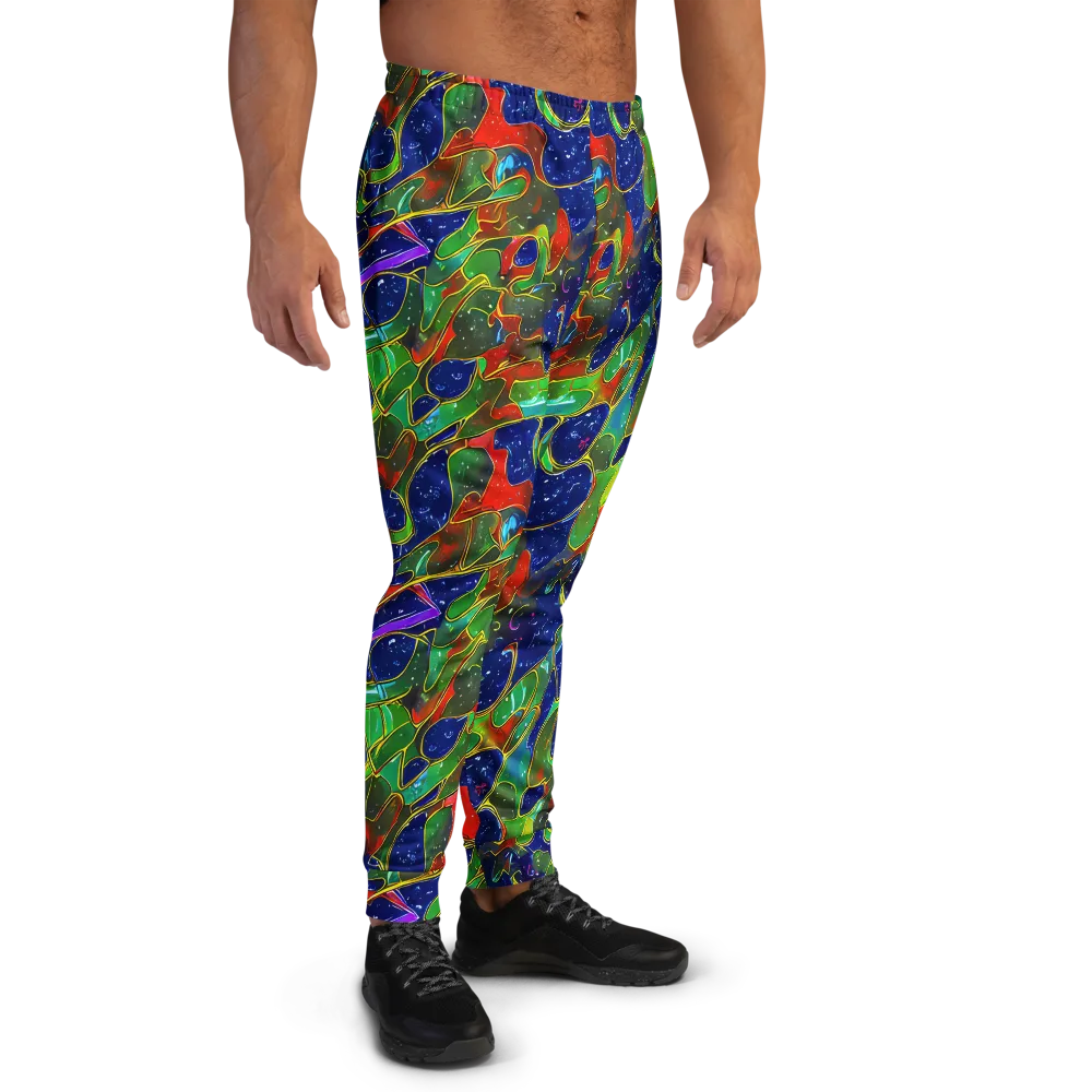 Acid Mosaic on Men's Joggers — Right
