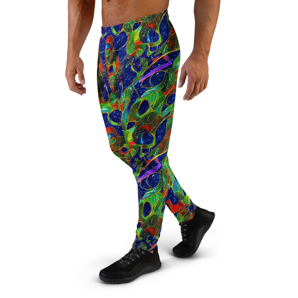 Acid Mosaic on Men's Joggers — Left