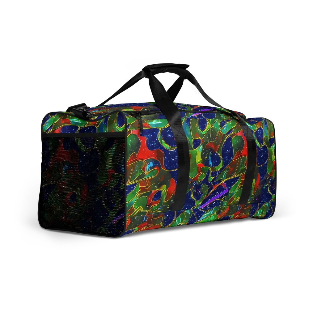 Acid Mosaic on Duffle Bag — Right Front