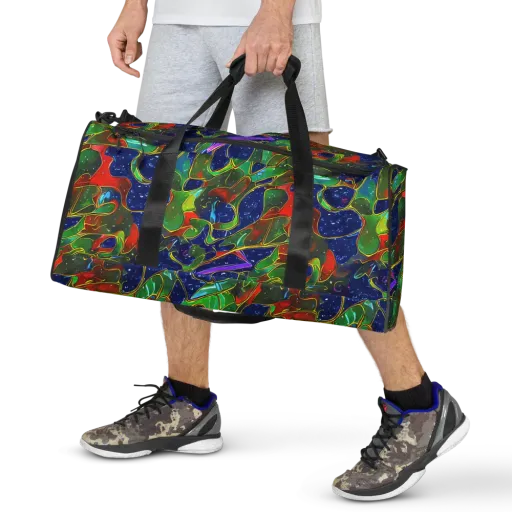 Acid Mosaic on a Duffle Bag