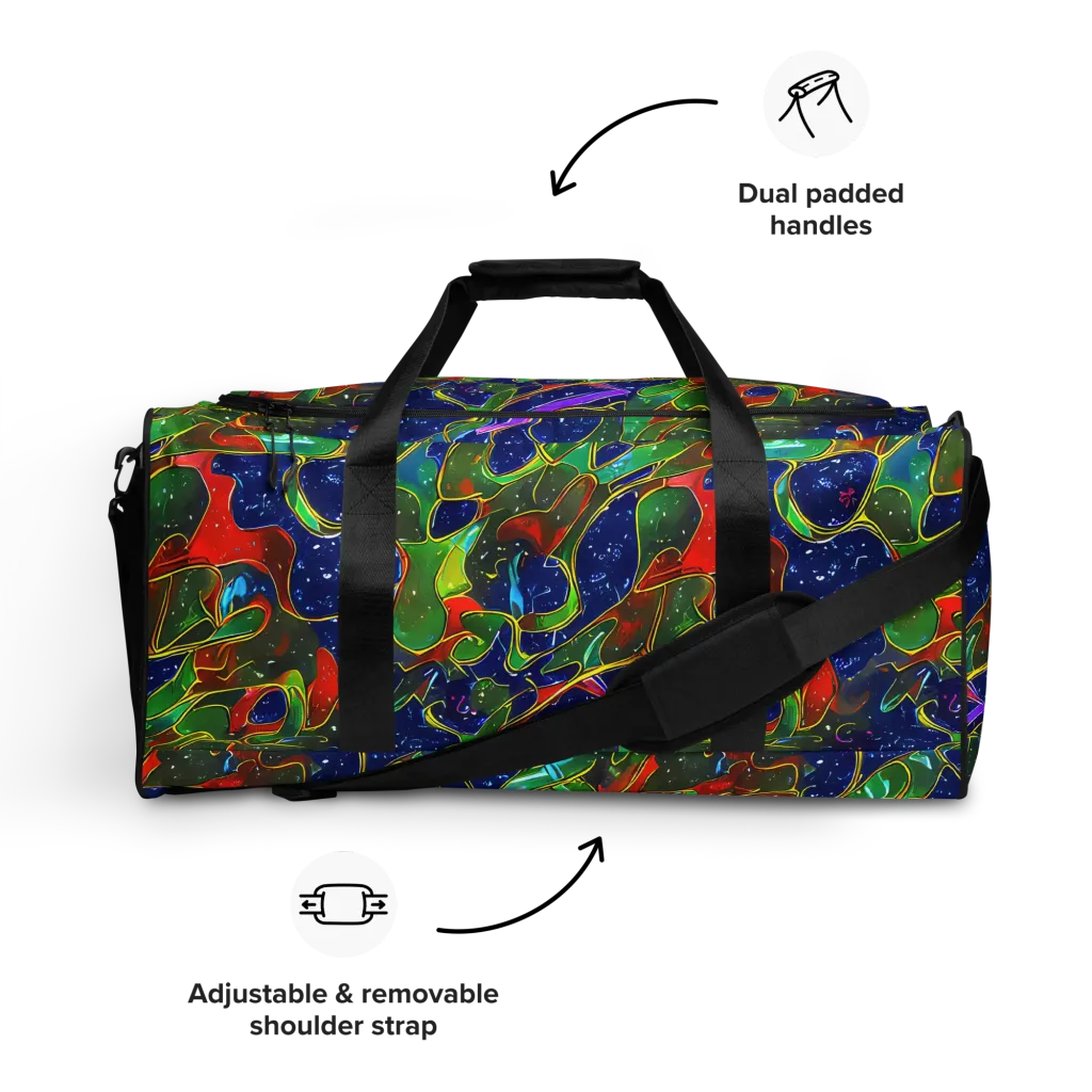 Acid Mosaic on Duffle Bag — Front