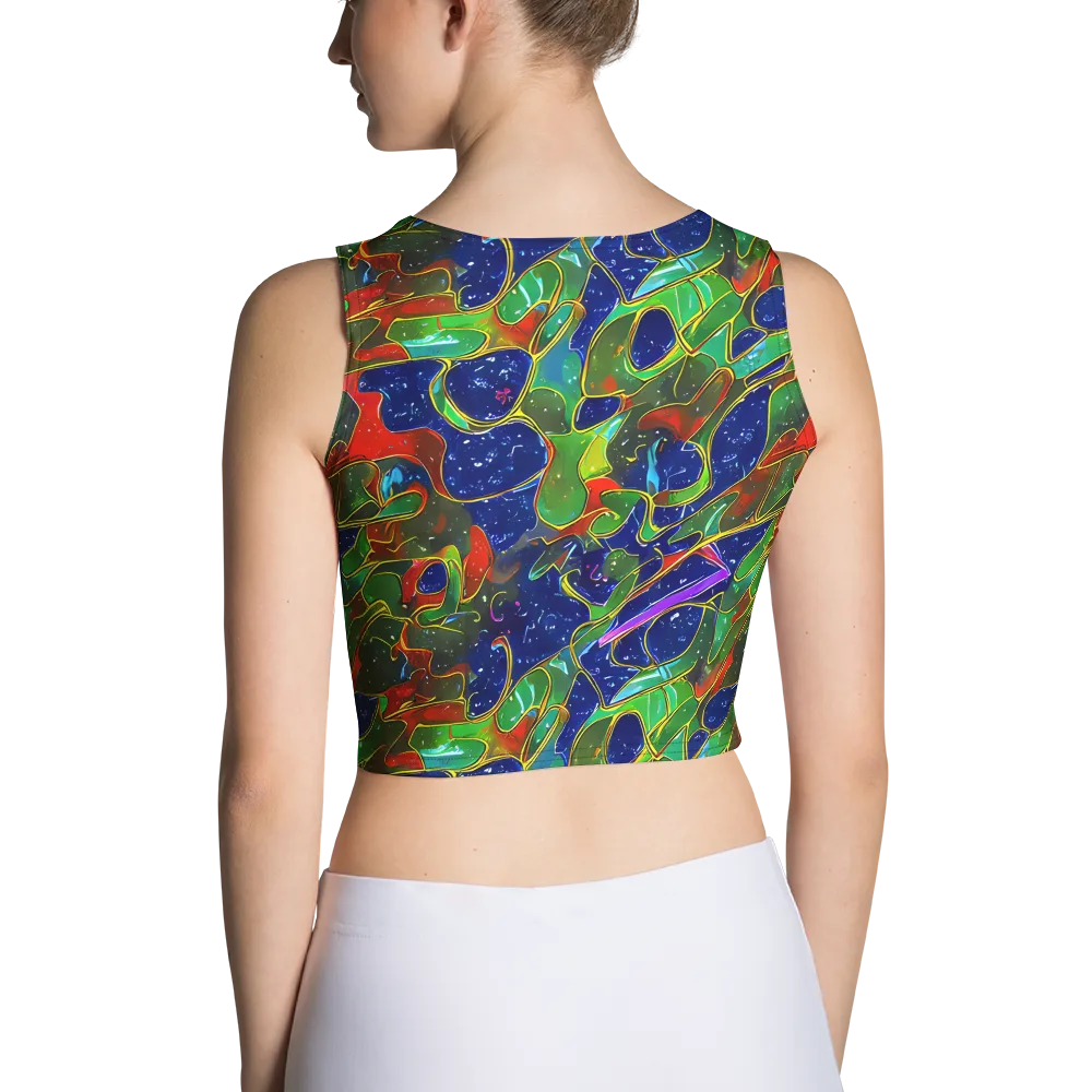 Acid Mosaic on Crop Top — Back