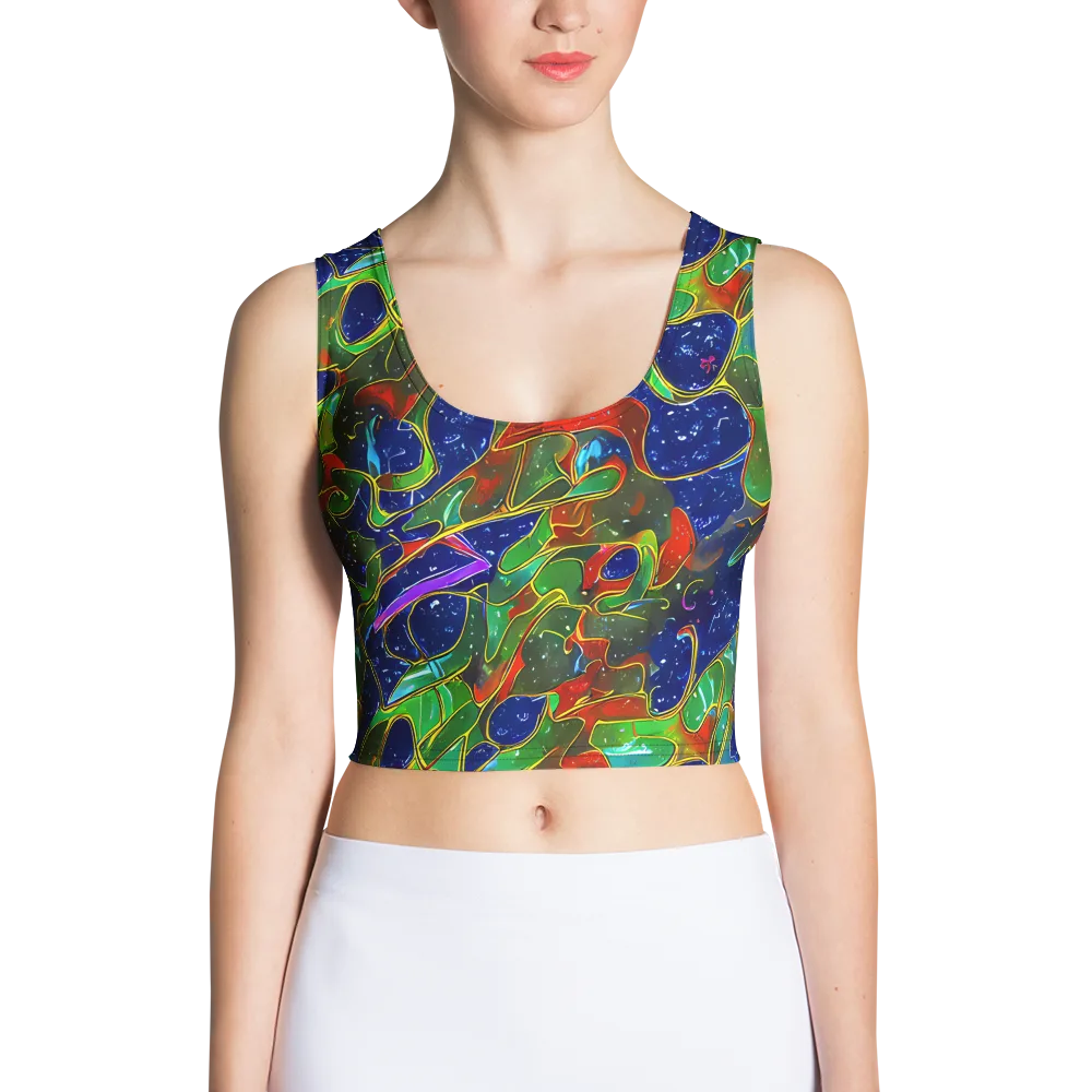 Acid Mosaic on Crop Top — Front