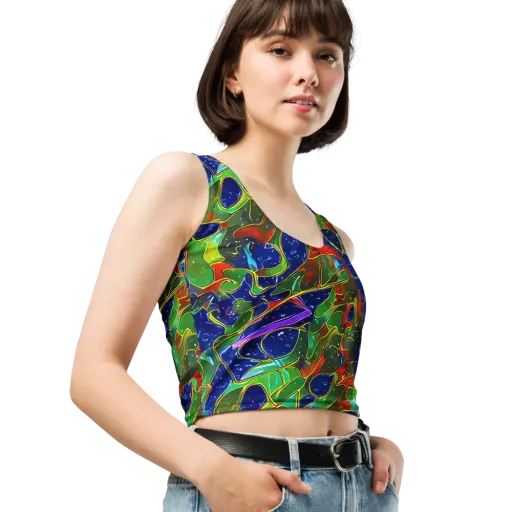 Acid Mosaic on a Crop Top