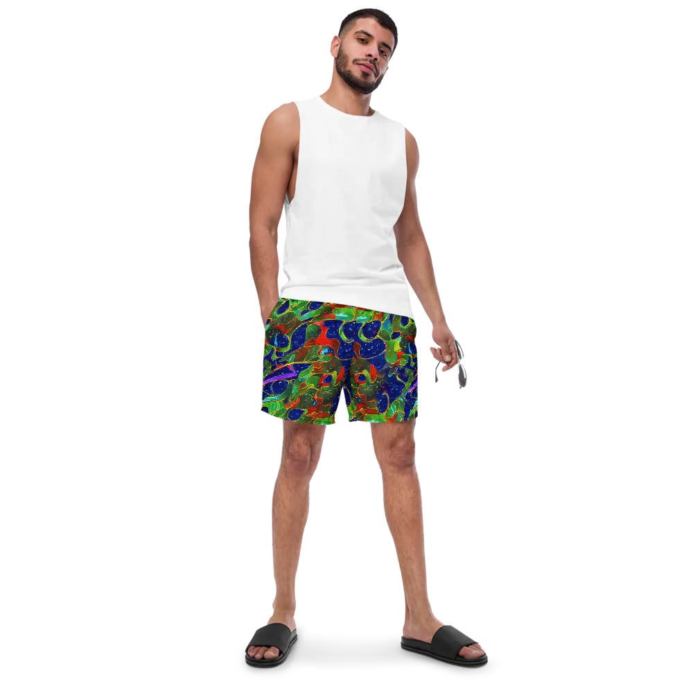 Acid Mosaic on Swim Trunks — Front