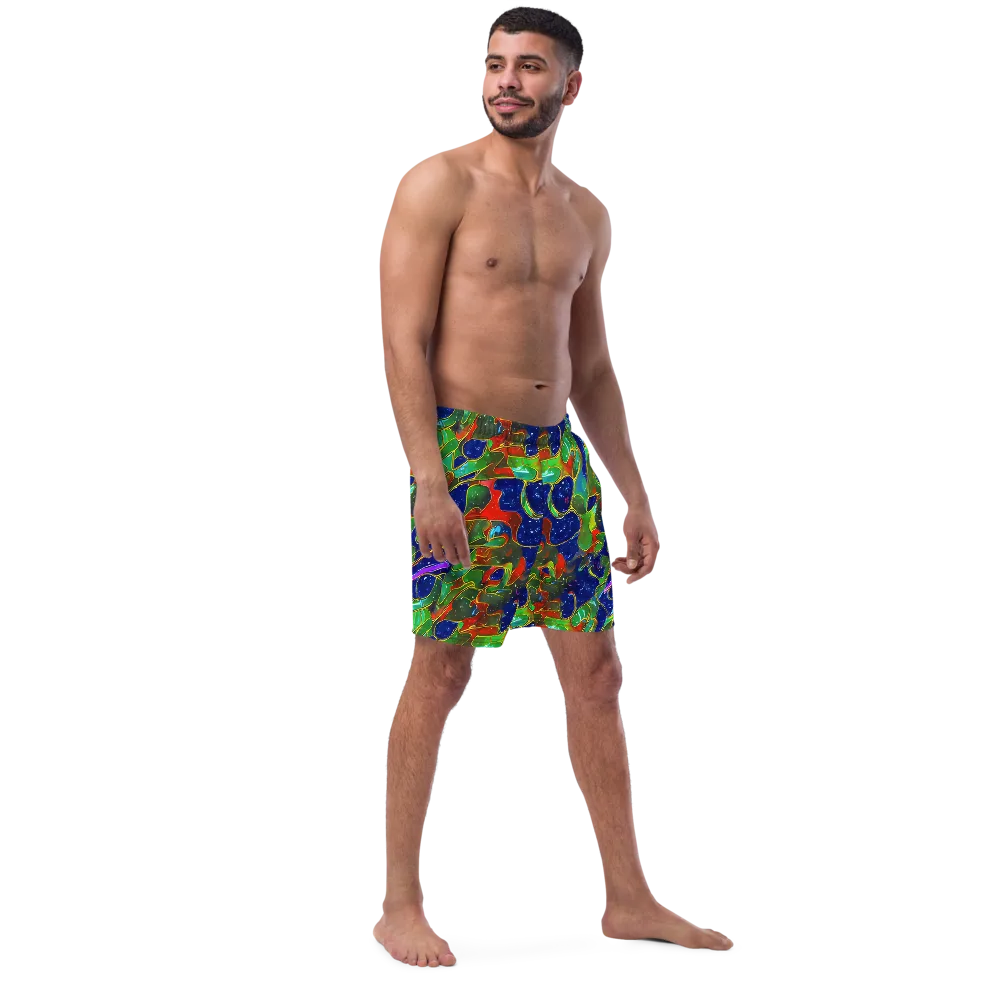 Acid Mosaic on Swim Trunks — Right Front