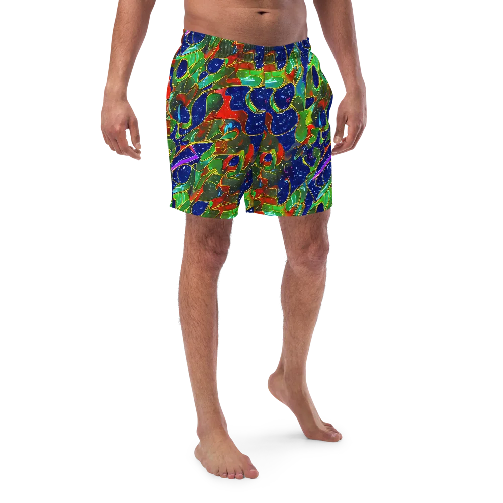 Acid Mosaic on Swim Trunks — Front