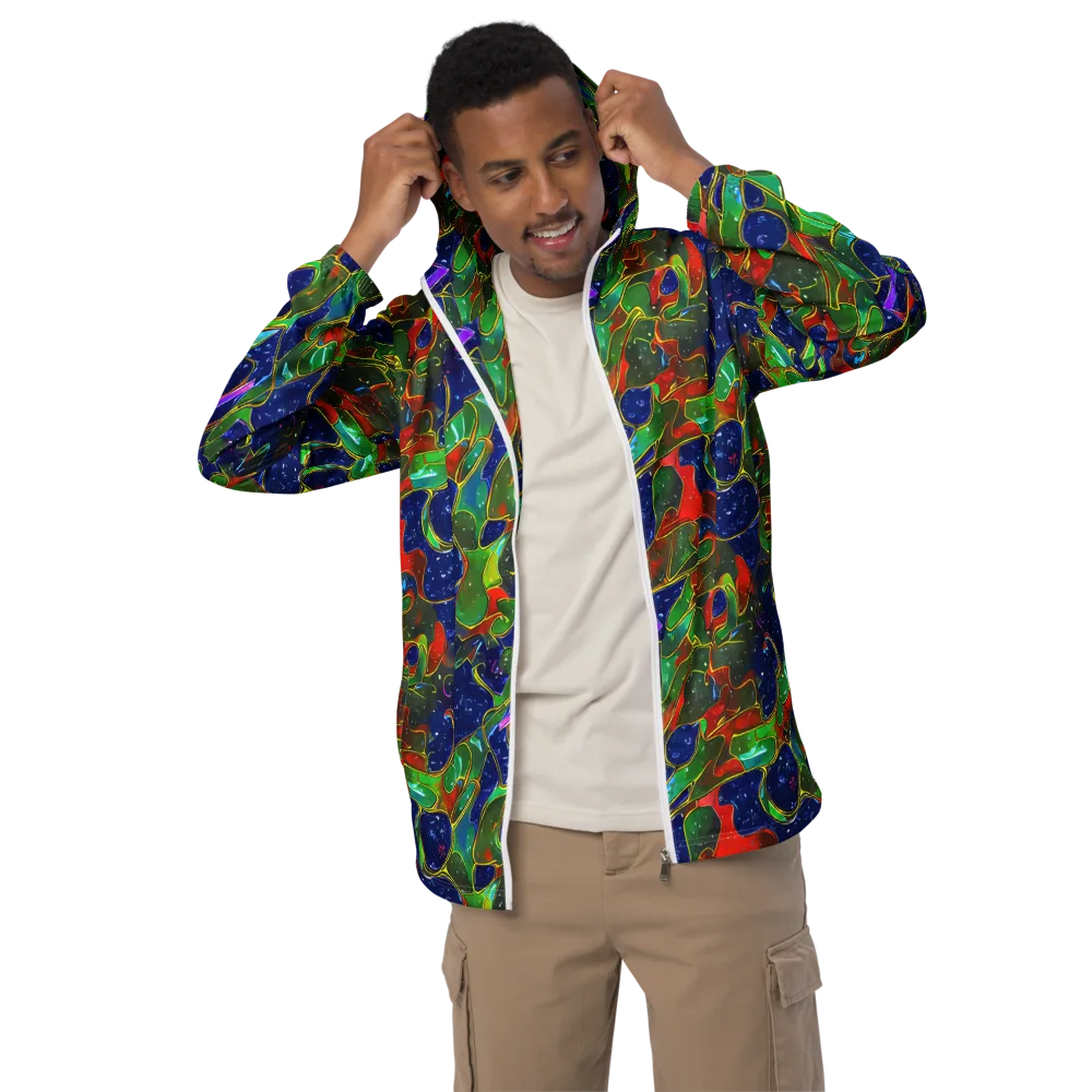Acid Mosaic on Men's Windbreaker — Front