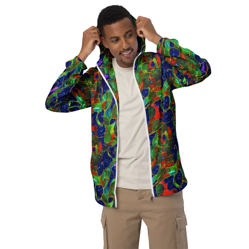 Acid Mosaic on Men's Windbreaker — Front