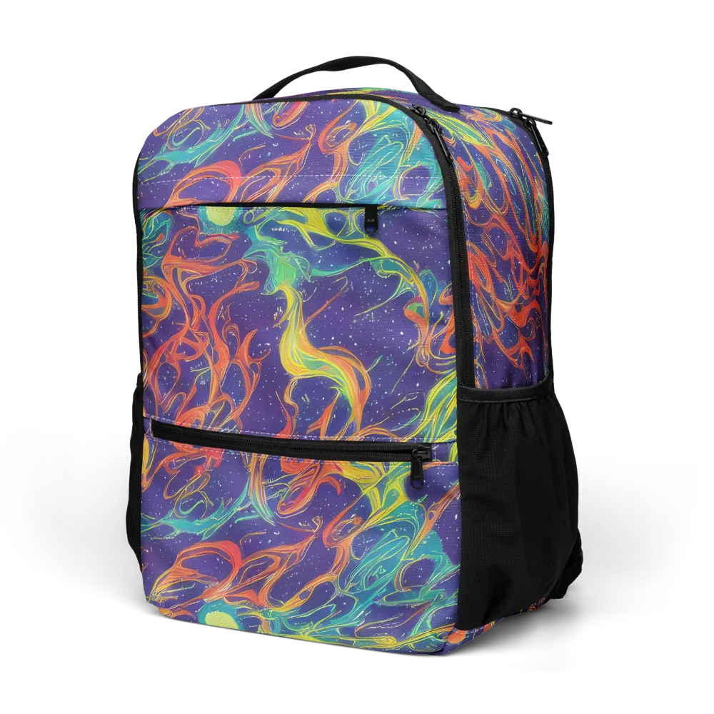 Prismatic Galaxy on Utility Backpack — Left Front