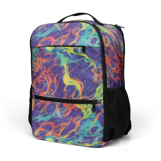 Prismatic Galaxy on a Utility Backpack