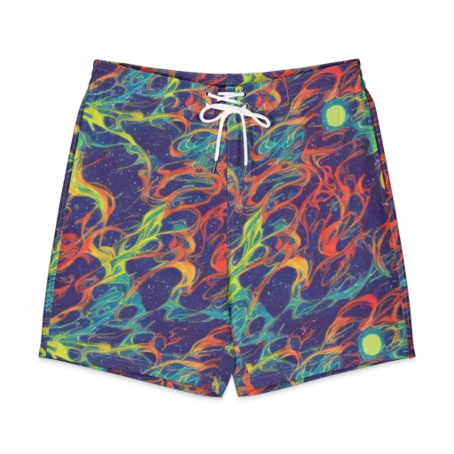 Prismatic Galaxy on a Men's Board Shorts