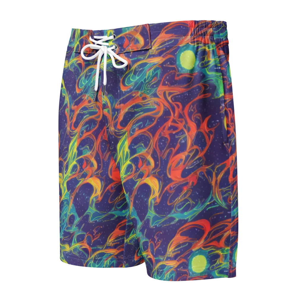 Prismatic Galaxy on Men's Board Shorts — Front