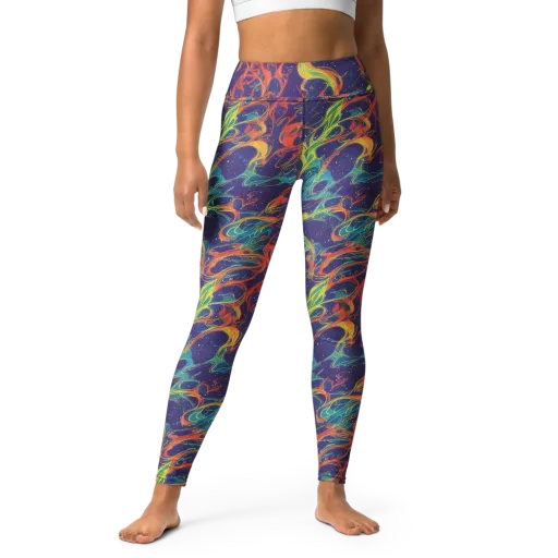 Prismatic Galaxy on a Yoga Leggings