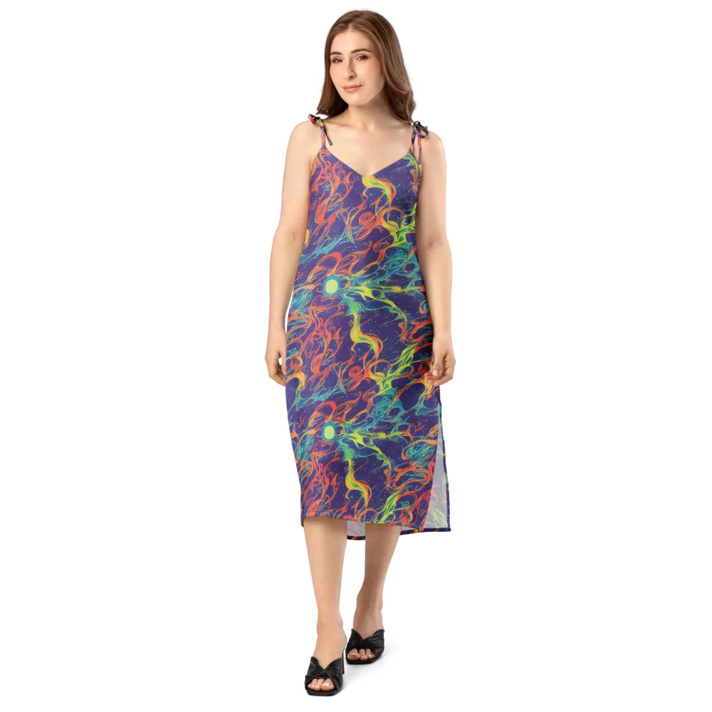 Prismatic Galaxy on Slip Dress — Front
