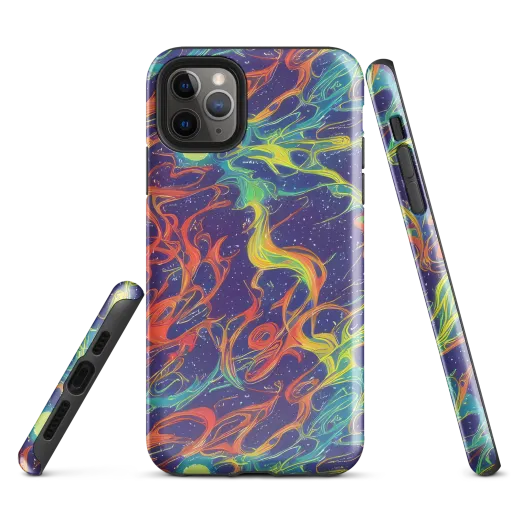 Prismatic Galaxy on a Tough Case for iPhone®