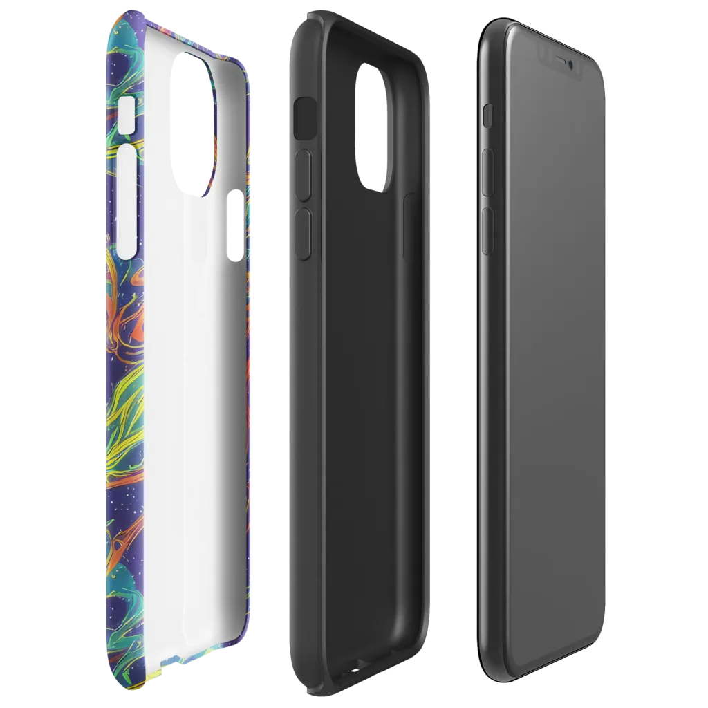 Prismatic Galaxy on Tough Case for iPhone® — Right