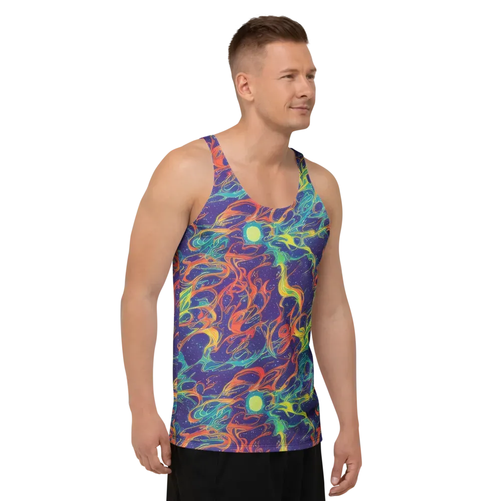 Prismatic Galaxy on Men's Tank Top — Right Front