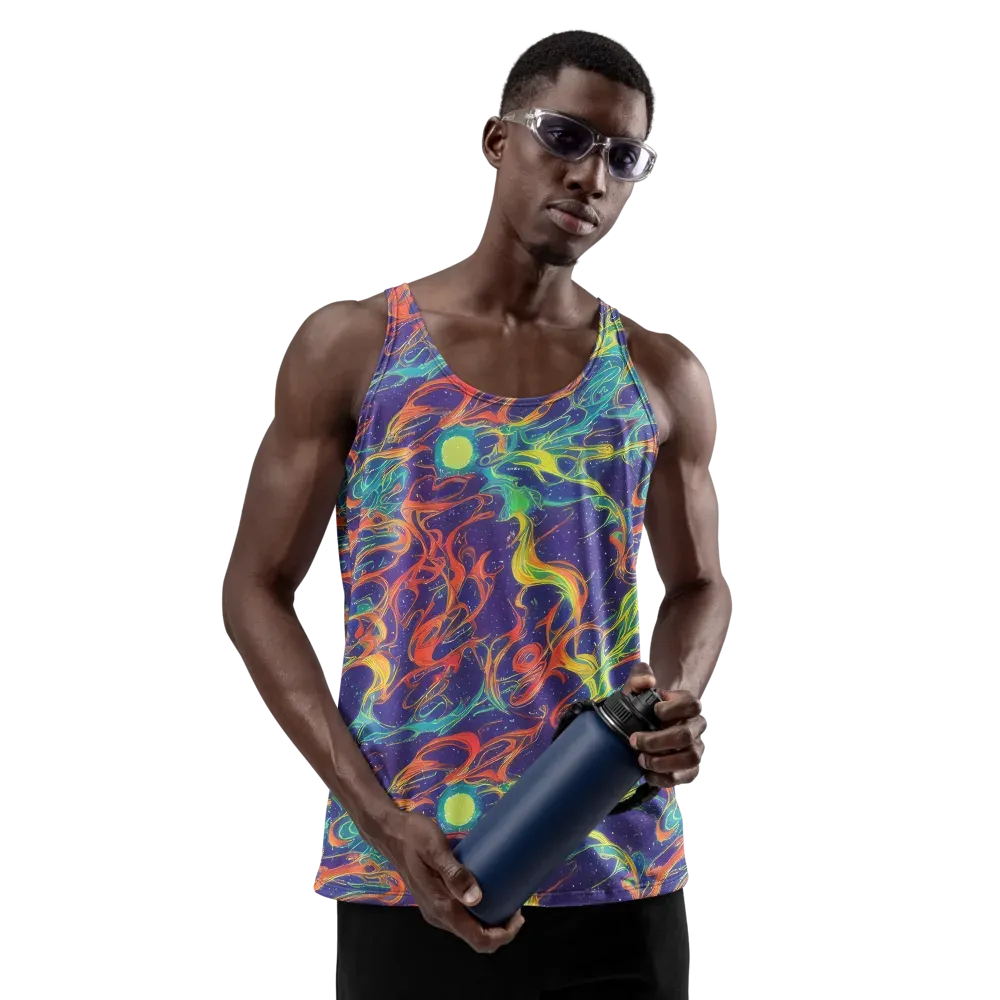 Prismatic Galaxy on Men's Tank Top — Front