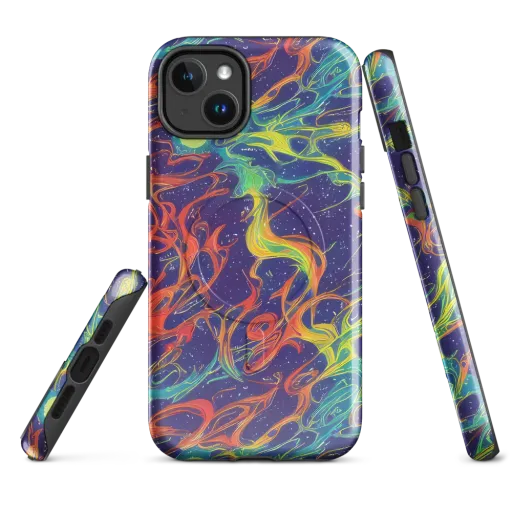 Prismatic Galaxy on a MagSafe Tough Case for iPhone®