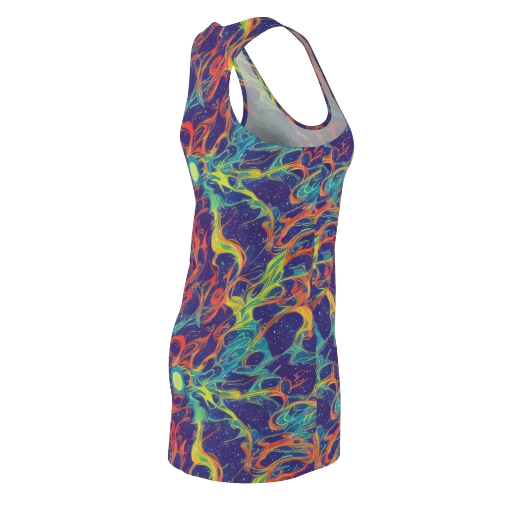Prismatic Galaxy on Racerback Dress — Back Side