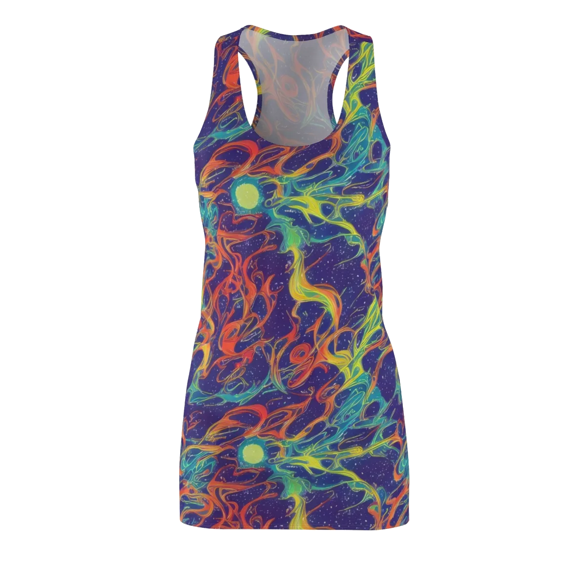 Prismatic Galaxy on Racerback Dress — Front