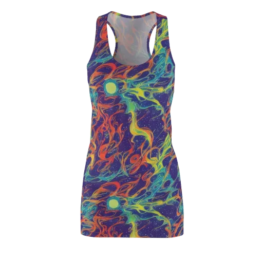 Prismatic Galaxy on a Racerback Dress