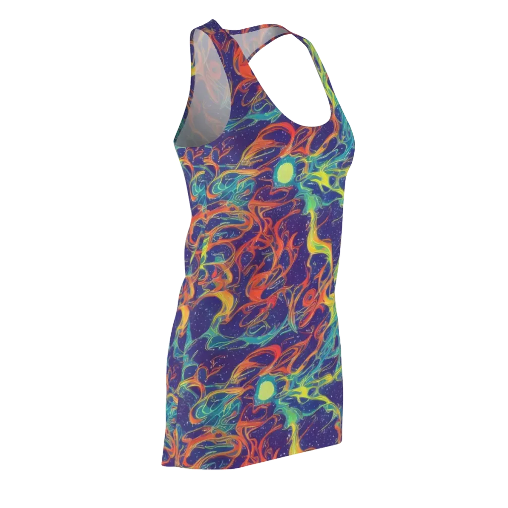 Prismatic Galaxy on Racerback Dress — Front Side