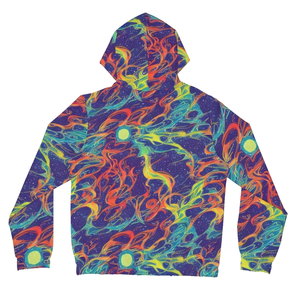Prismatic Galaxy on Women's Full-Zip Hoodie — Back