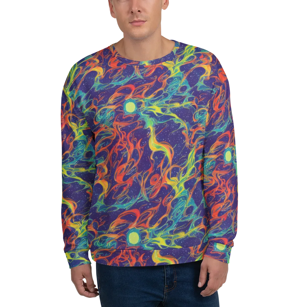 Prismatic Galaxy on Sweatshirt — Front