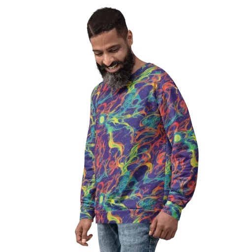 Prismatic Galaxy on a Sweatshirt