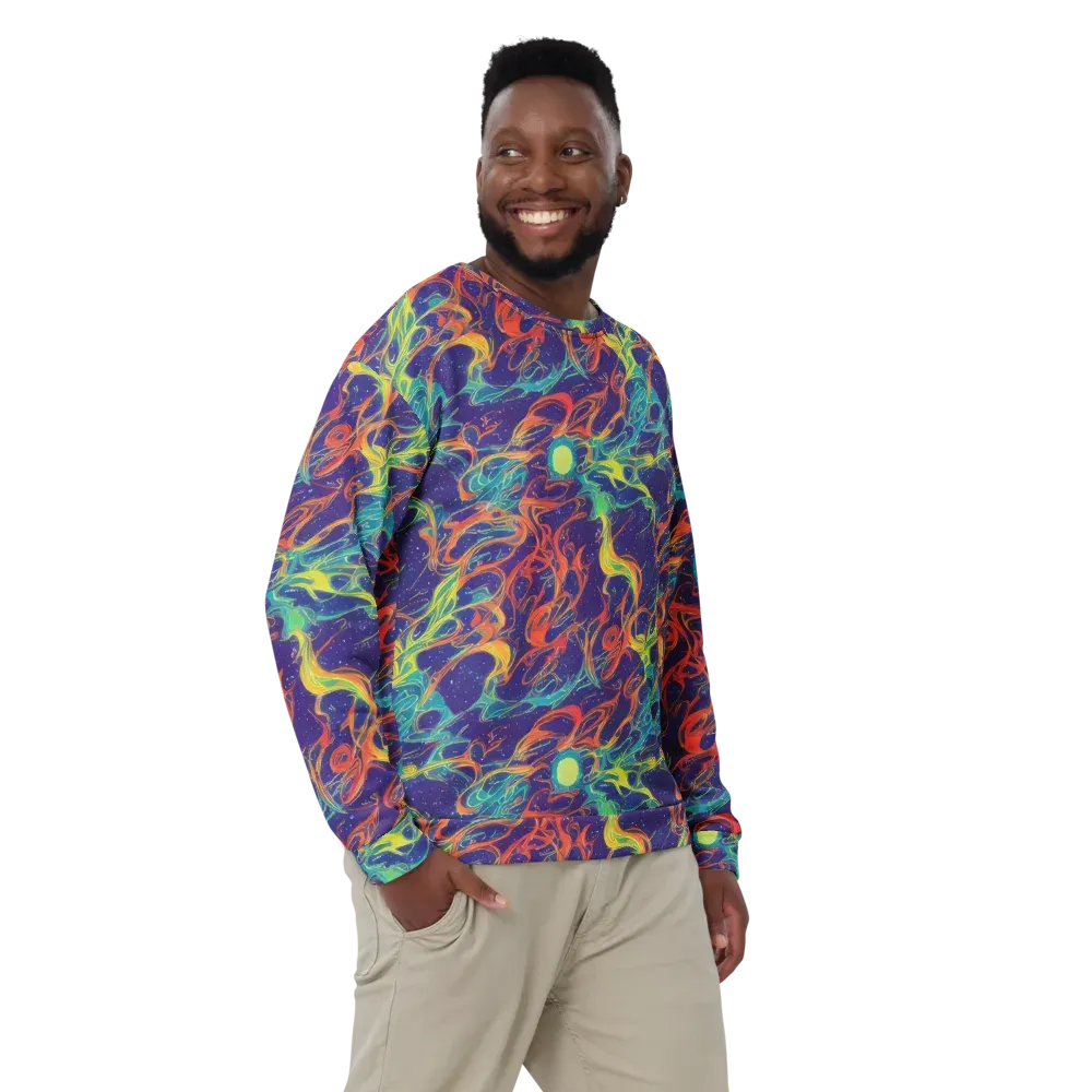 Prismatic Galaxy on Sweatshirt — Front