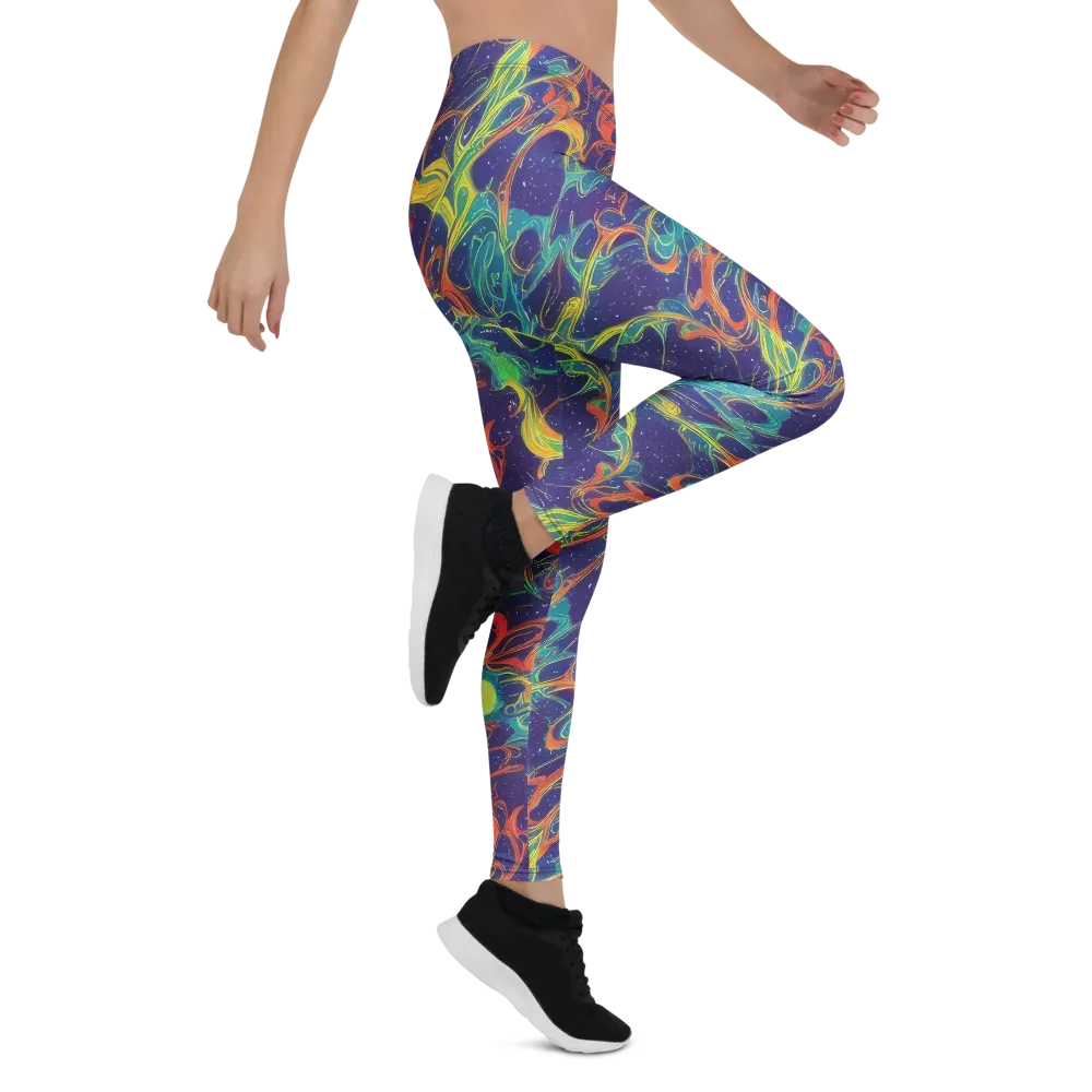 Prismatic Galaxy on Leggings — Right