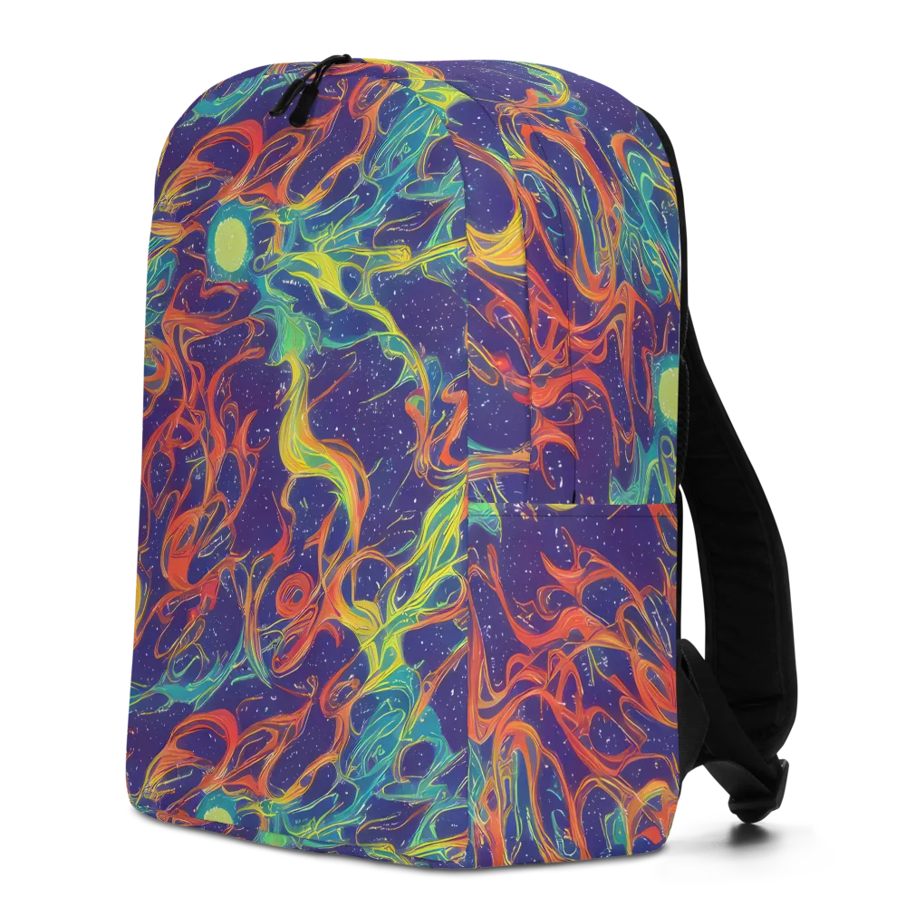 Prismatic Galaxy on Minimalist Backpack — Left