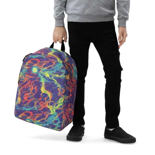 Prismatic Galaxy on a Minimalist Backpack
