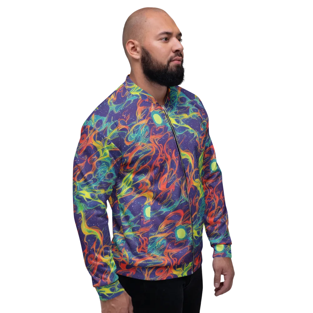 Prismatic Galaxy on Bomber Jacket — Right